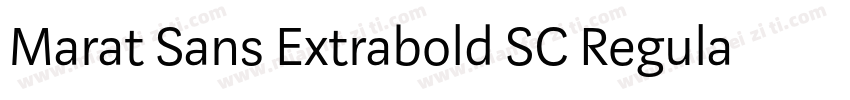 Marat Sans Extrabold SC Regular字体转换